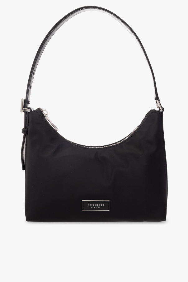 expandable panel structured tote bag SchaferandweinerShops KR Black Sam Icon Small shoulder bag Kate Spade